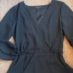 J.Crew Tall Drapey Crepe Faux Wrap Top